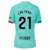 Maillot de Supporter FC Barcelone Frenkie de Jong 21 Troisième 2023-24 Pour Enfant